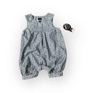 Question Everything New QE Stars And Stripes Smocked Romper